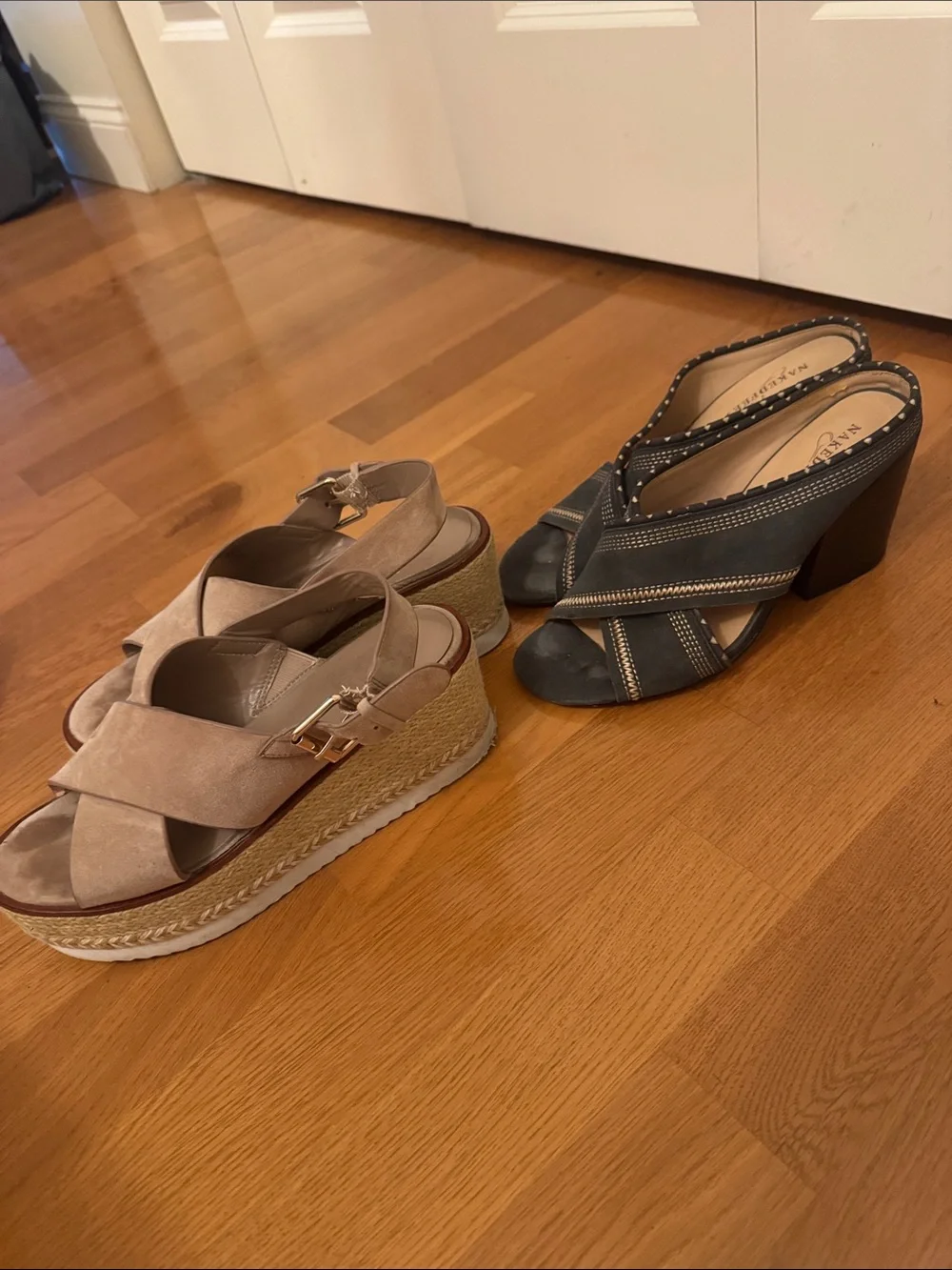 Women’s Taupe Espadrille Platform Sandals